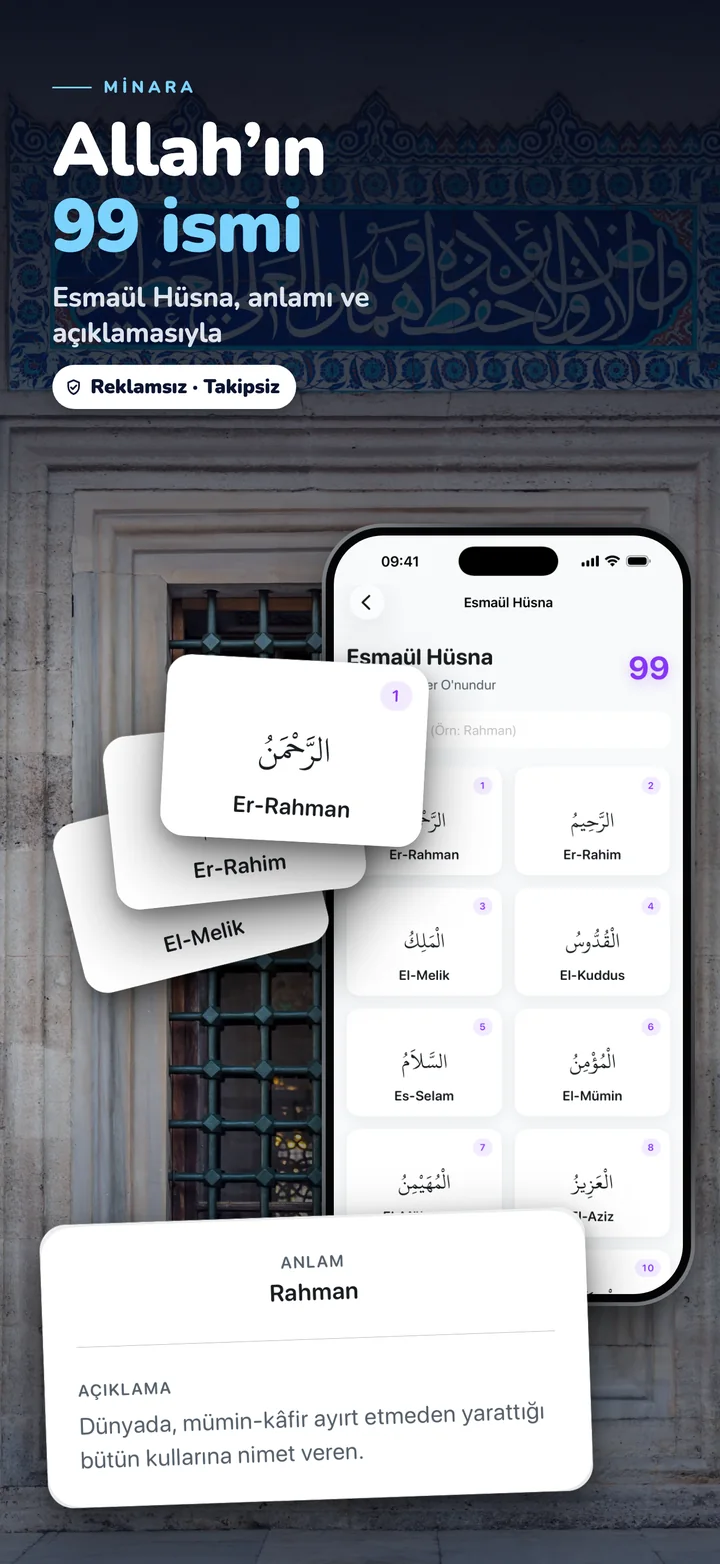 Esmâü’l-Hüsnâ — Allah’ın 99 ismi, anlamı ve açıklamasıyla